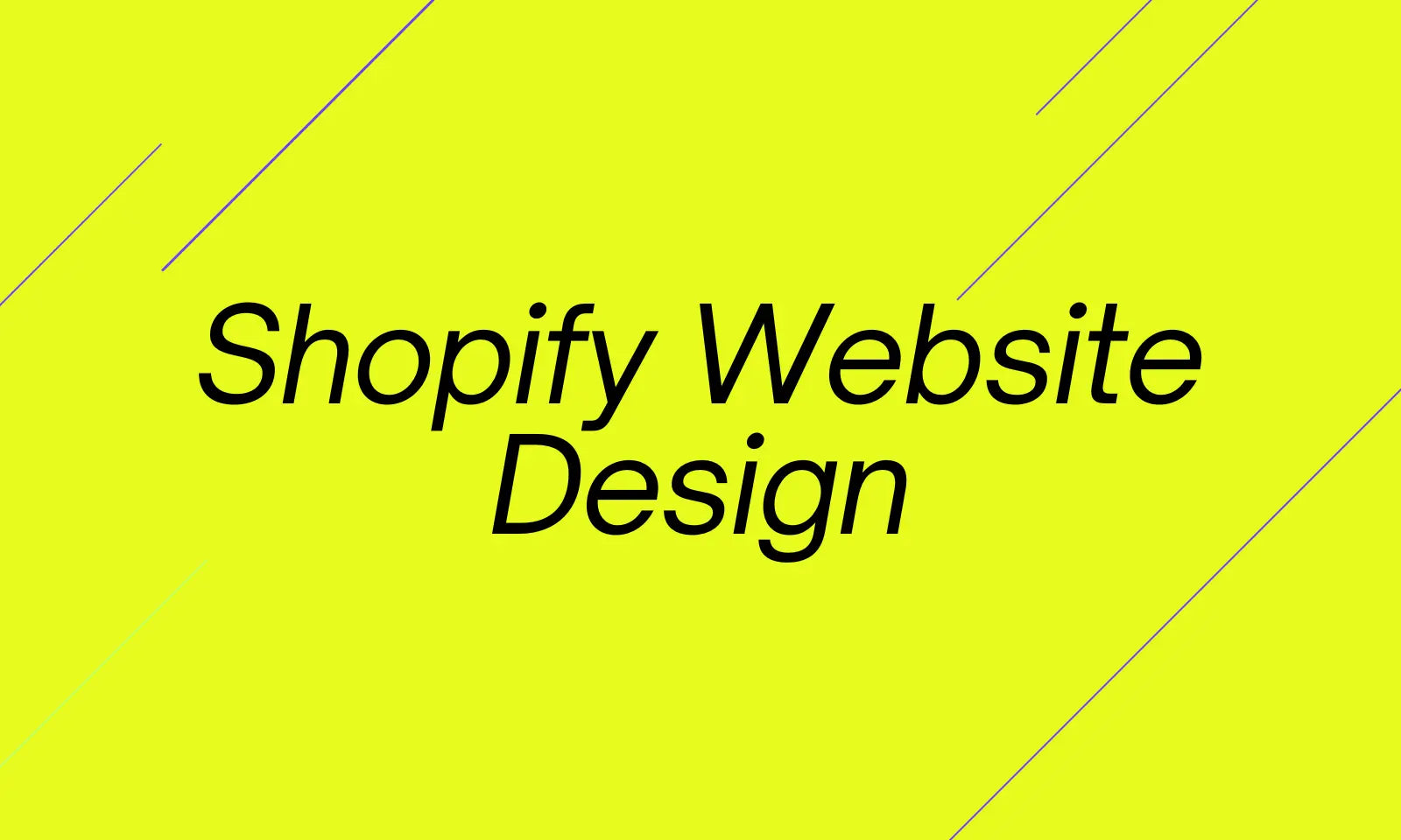Shopify Website Design